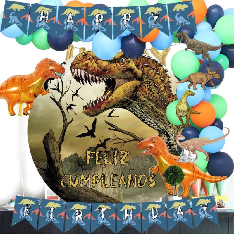 Decoración cumpleaños de dinosaurios