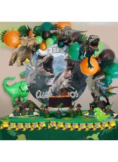 Kit decoración cumpleaños dinosaurio